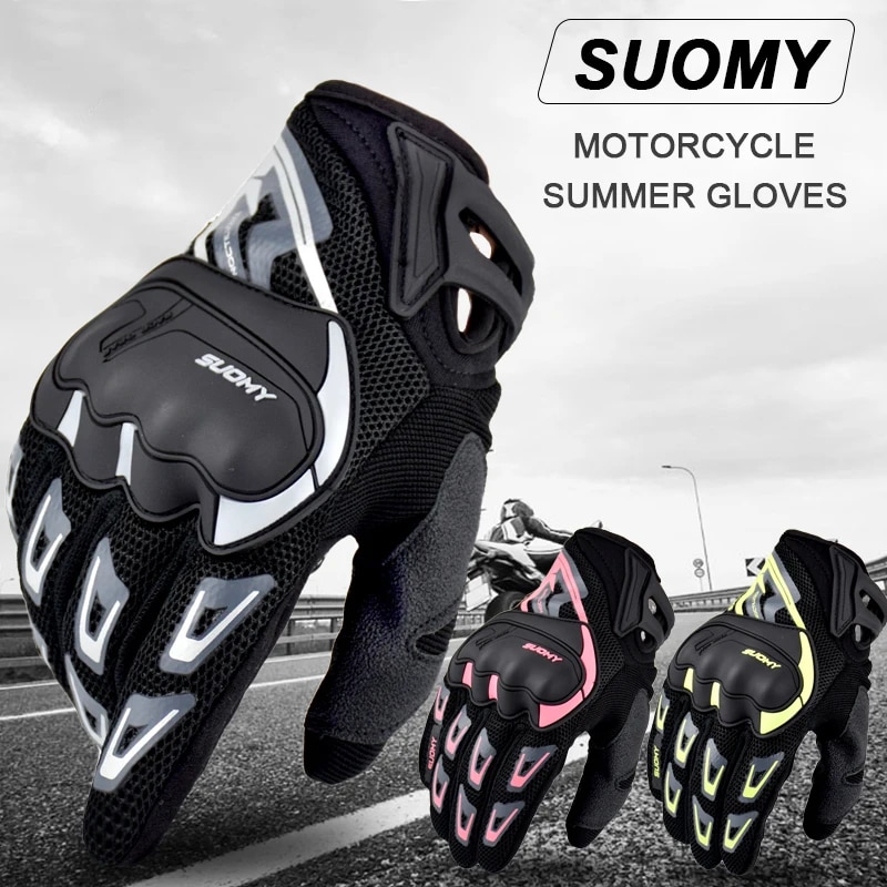 Motorcycle Gear Clearance - Suomy Motorcycle Gloves Summer Mesh Breathable