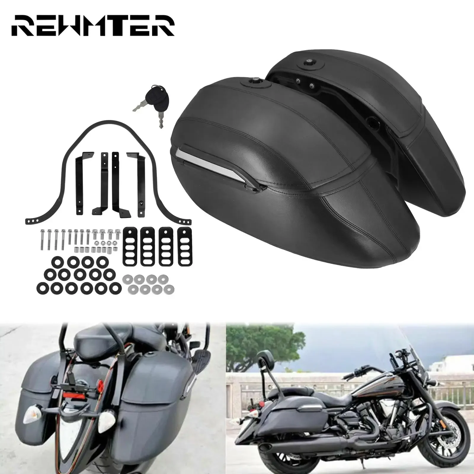 Motorcycle Hard Bags Saddlebag - Motorcycle Gear Pants 评论和价格