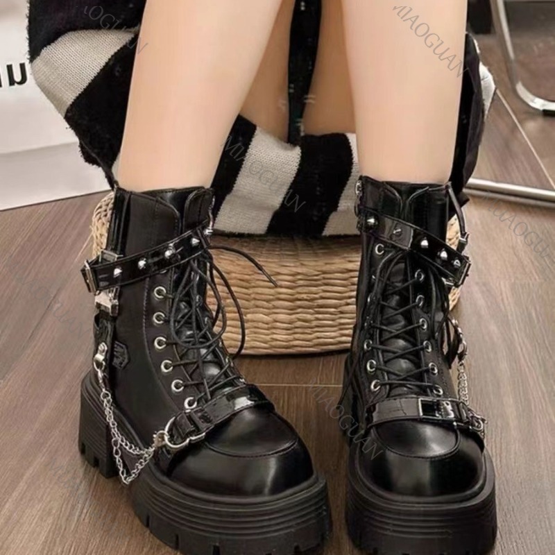 Sweet Punk Thick Bottom Ankle  - Motorcycle Gear Pants 评论和价格